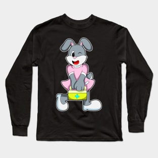 Rabbit as Medic with First aid kit Long Sleeve T-Shirt